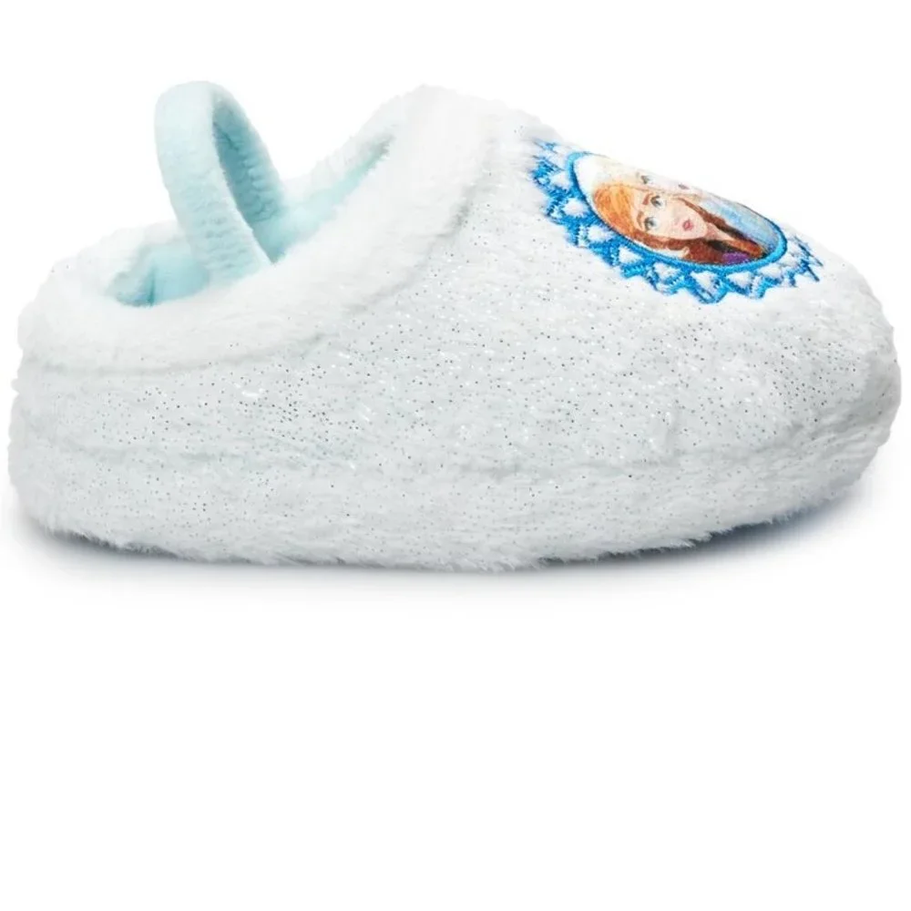 Toddler Girls Frozen Faux Fur Clog Slippers House Shoes  Size 5/6 7/8 Elsa NWT